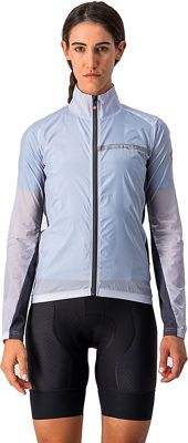 Castelli Women's Squadra Stretch Cycling Jacket AW21 - SILVER GRAY-DARK GRAY - XS, SILVER GRAY-DARK GRAY